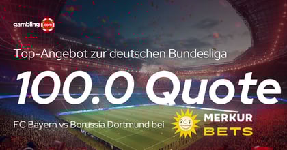 Merkur Bets Österreich: 100.00-Quote auf Kane-Tor zum Duell Bayern gegen Dortmund