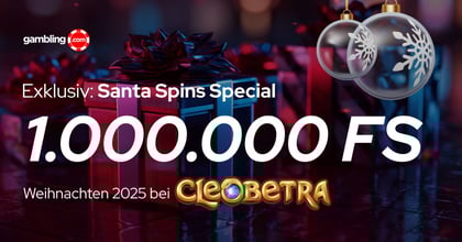 Cleobetra Santa Spins: Jetzt bis zu 1.000.000 Freispiele sichern