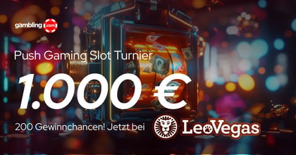 LeoVegas Push Gaming Turnier: Monatlich bis zu 1.000 € Echtgeld gewinnen