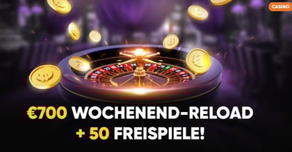 Kingmaker Weekend Reload Promo: bis zu 700 € und 50 Freispiele