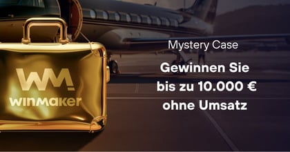 Winmaker Mystery Case Promo: gewinnen Sie bis zu 10.000 € ohne Umsatz