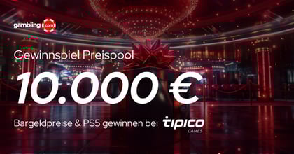 Tipico Games Gewinnspiel Promo: Geldpreise im Gesamtwert von 10.000 € oder PS5 gewinnen