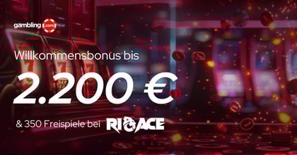 RioAce Willkommenspaket Promo: Bis zu 2.200 € & 350 Freispiele