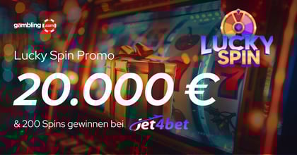 Jet4Bet Lucky Spin Promo: Bis zu 20.000 € & 200 Spins gewinnen!