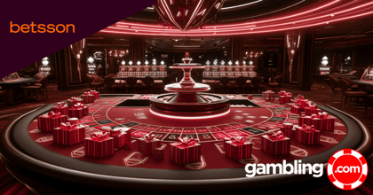 Betsson Live Casino Προσφορά*.  140 δώρα* κάθε Δευτέρα