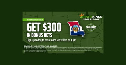 DraftKings Missouri Promo Code: Pre-Register Now for $300 Bonus (Nov. 19)