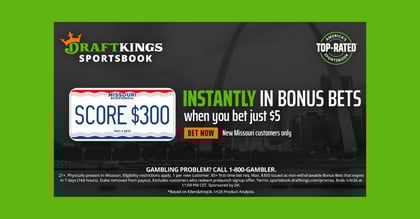 DraftKings Missouri Promo Code: Bet $5, Get $300 Instantly (Dec. 1)