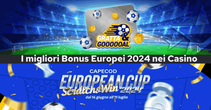 I migliori Bonus Europei 2024 dei casino