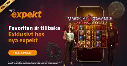 Immortal Romance - Vein of Gold Exklusivt hos Nya Expekt