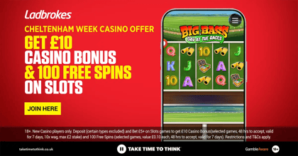 Claim A £10 Ladbrokes Casino Bonus Plus 100 Free Spins