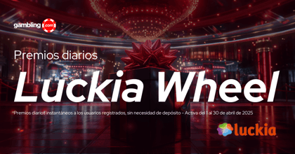 Luckia Wheel: premios diarios al girar la ruleta