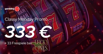 Lucky Ones Casino Promo: 333 € + 33 Freispiele