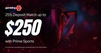 Prime Sports Promo Code: 25% Deposit Match up to $250 in Bonus Bets (Aug. 7)