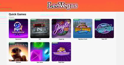 LeoVegas Espande il Portfolio di ‘Quick Games’ con Delle Novità Entusiasmanti