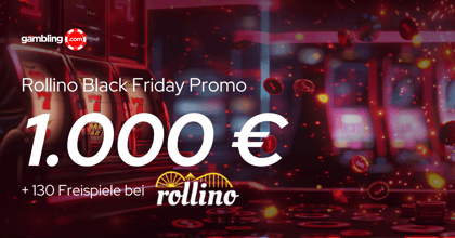 Rollino Black Friday Promo: Bis 1.000 € & 130 FS