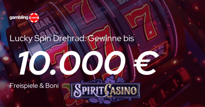Spirit Casino Lucky Spin Promo: Gewinnen Sie bis zu 10.000 €