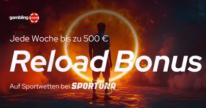 50 % Weekly Reload Sportwetten Bonus bei Sportuna