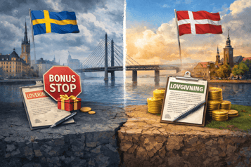 Sverige og Danmark: To vidt forskellige regulatoriske virkeligheder