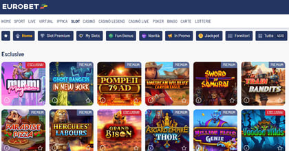 Slot in esclusiva su Eurobet a Ottobre 2025