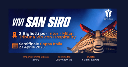 Con Vivi San Siro di SportBet vinci due Biglietti per Inter-Milan