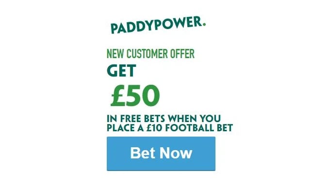 Premier League Tips: Get £50 in Free Bets With Paddy Power For Our Football Predictions
