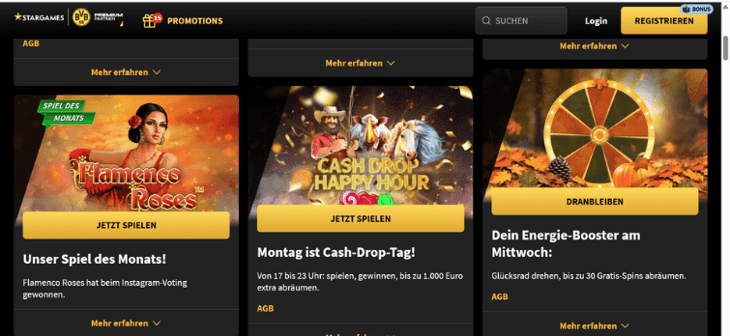StarGames - Mittwochs Glücksrad