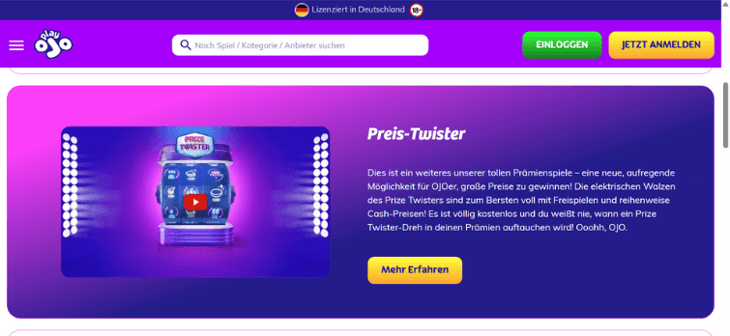 PlayOJO - Price Twister 20.000 € Preispool