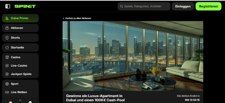 SPINit Casino - Dubai Dream - 500.000 € Preispool