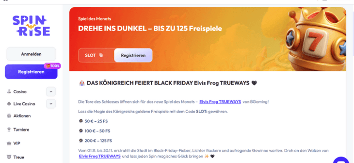 Spinrise - Black Friday Spins