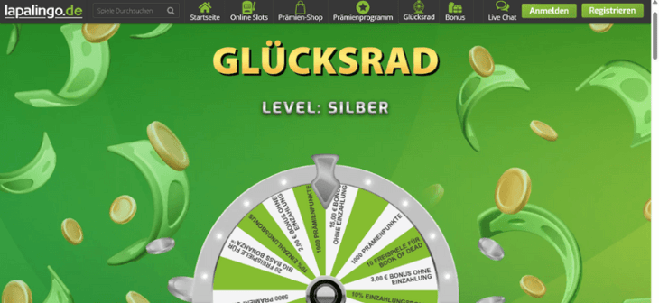 Lapalingo.de - 15 € Bonus ohne Einzahlung