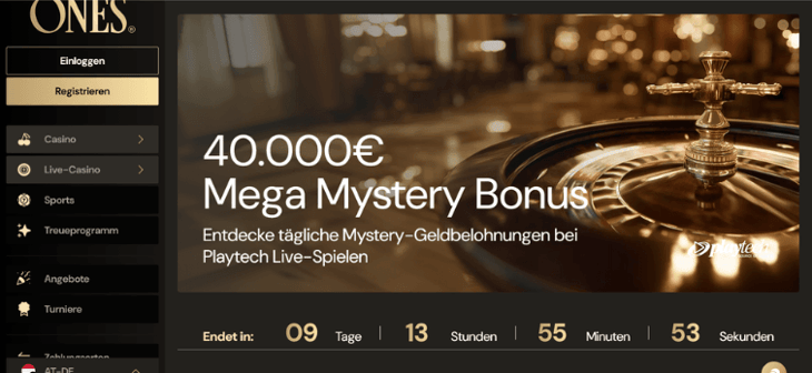 Lucky Ones Mystery Bonus mit 40.000 € Preispool