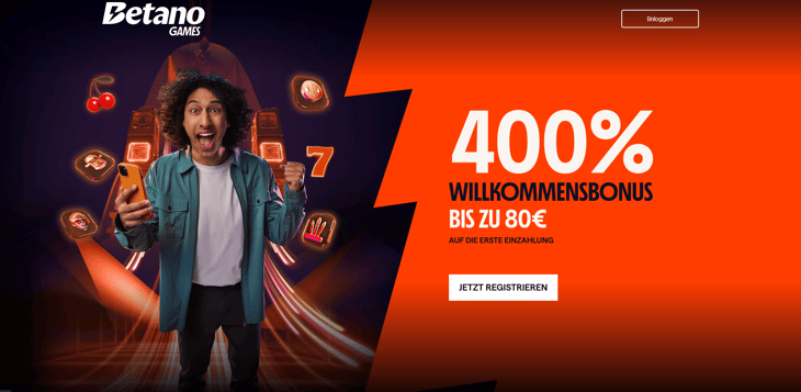 Betano - 400 % Willkommensbonus