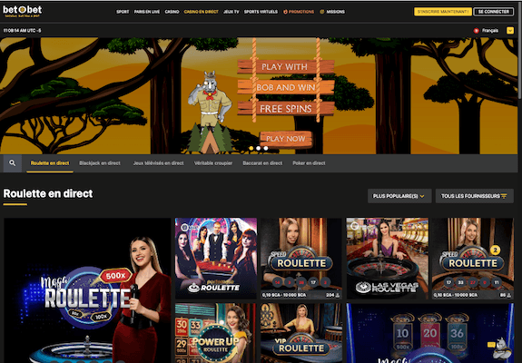 BetOBet Casino en direct