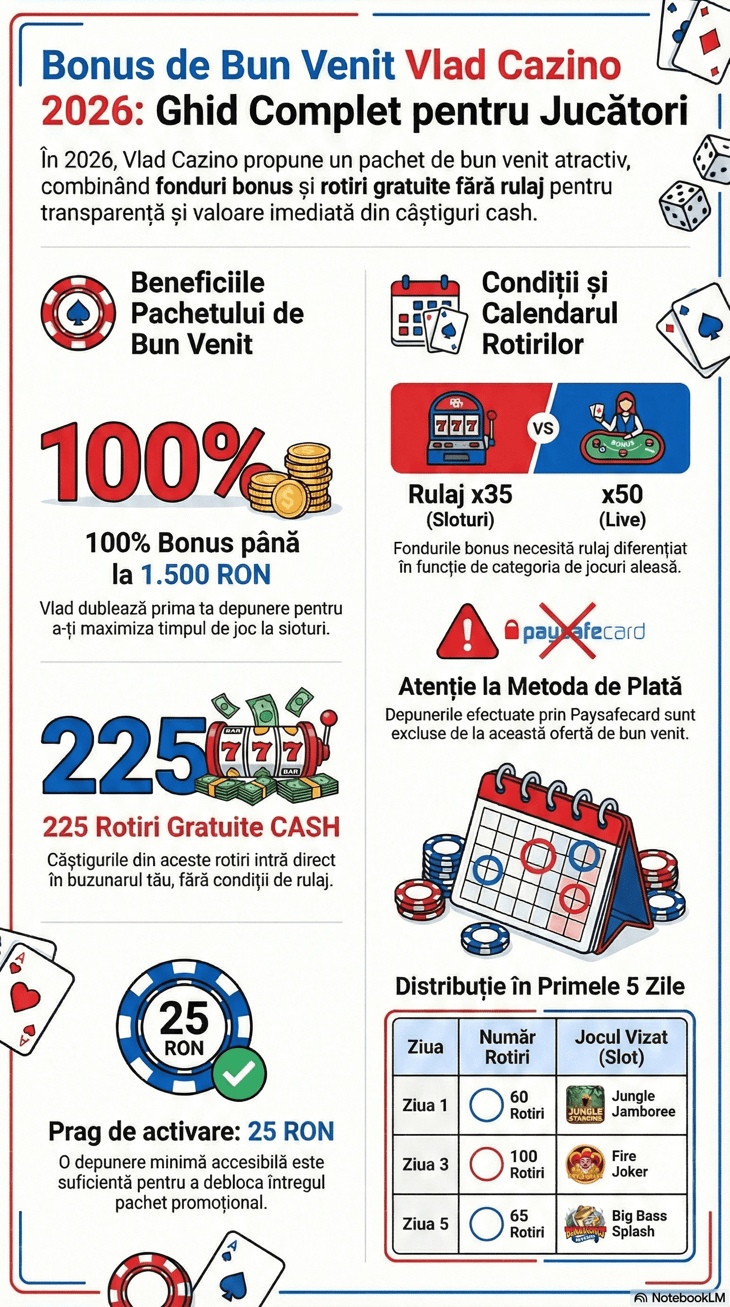 bonus cazino vlad cazino 2026