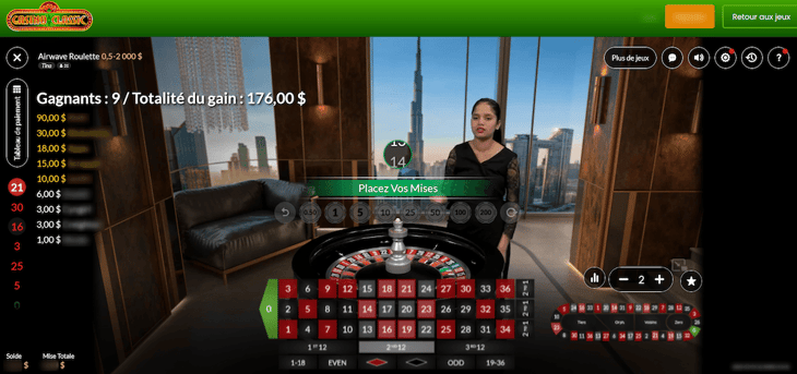 Casino Classic jeu favori