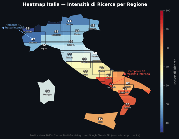 centro studi gambling.com mappa italia