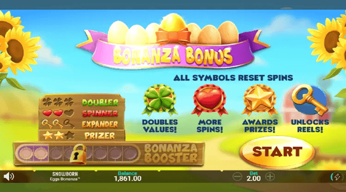 Screenshot Eggs Bonanza slot di Pasqua