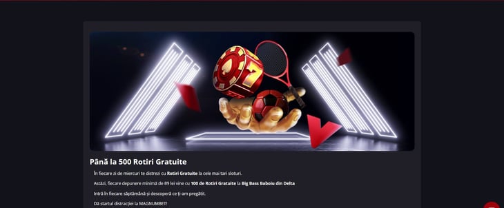 500 rotiri gratuite magnumbet