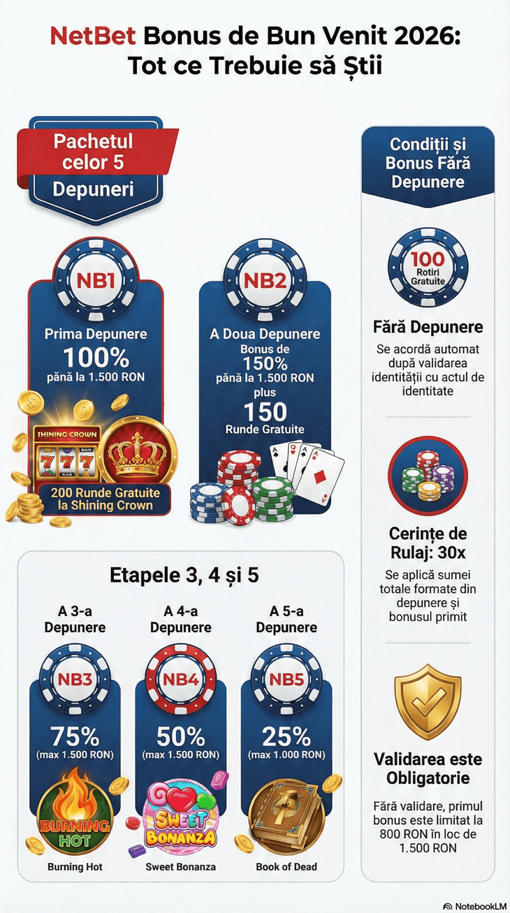 netbet cazino bonus de bun venit 2026