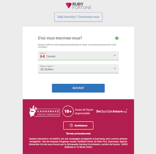 Ruby Fortune Inscription