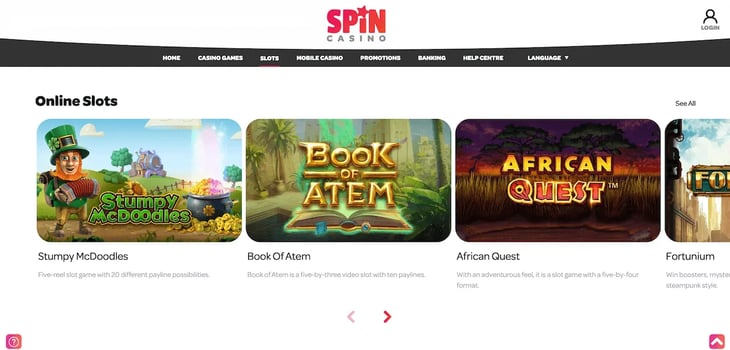 Spin Casino slots