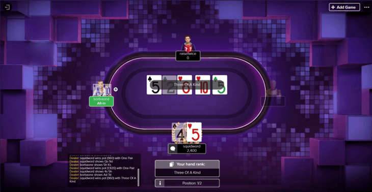 Virgin Media Wild Seat Poker Room