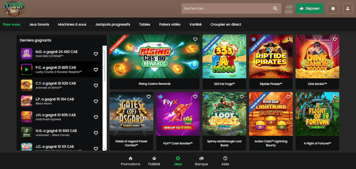 Yukon Gold Casino ludothèque
