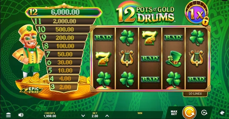 12 Pots of GOld Drums pacanele aprilie 2025