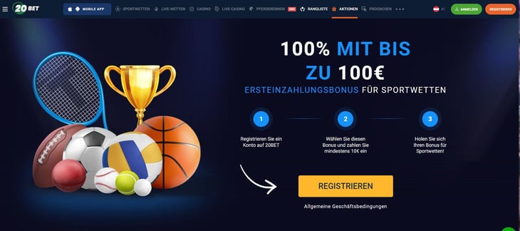 20Bet Casino Sportwetten