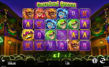 screenshot slot machine a tema Carnevale Carnival Queen