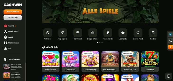 CashWin Casino Sportwetten