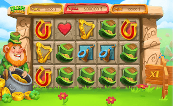 Screenshot della slot machine online a tema irlandese Irish Pot Luck