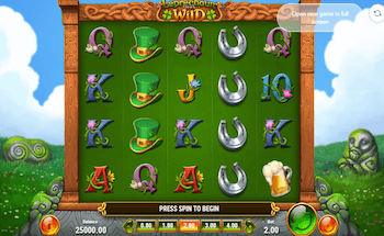 Screenshot della slot machine online a tema irlandese Leprechaun goes wild