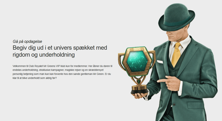 mr green vip club forside